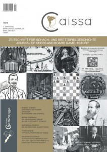 Cover der ersten Ausgabe der Zeitschrift "Caissa"