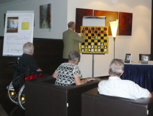 Demonstration einer Glanzpartie gegen Peter Enders